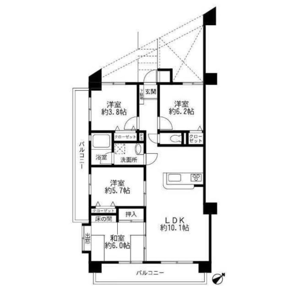 4 bedrooms Apartment in Fukuoka, Japan No. 2961