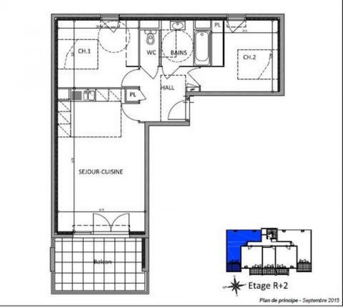 Condominio de 2 dormitorios en Antibes, France No. 12272