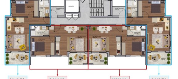 Apartment 1+1 in Antalya, Turkey No. 33812 12
