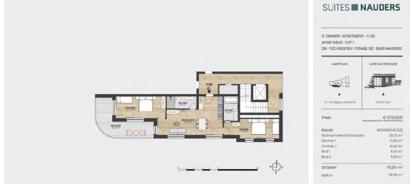 3 rooms Apartment in Nauders, Austria No. 178766 17