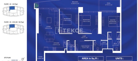 1 غرف نوم شقة في Jumeirah Village Triangle, UAE رقم 114165 2