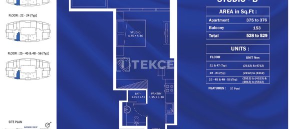 1 غرف نوم شقة في Jumeirah Village Triangle, UAE رقم 114165 25