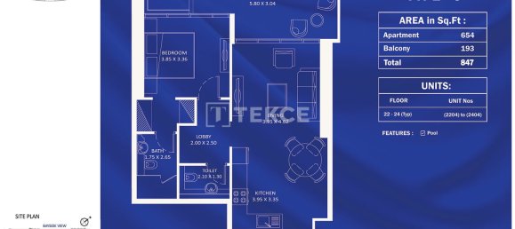 1 غرف نوم شقة في Jumeirah Village Triangle, UAE رقم 114165 28