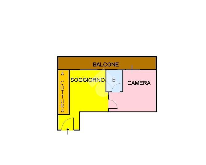 Apartamento de 1 dormitorio en Rome, Italy No. 73840