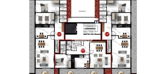 Appartement 1+1 à Oba, Turkey No. 3561 26