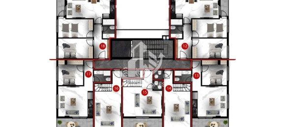 Appartement 1+1 à Oba, Turkey No. 3561 24