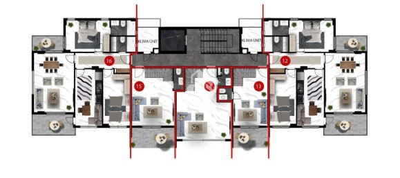 Appartement 1+1 à Oba, Turkey No. 3561 25