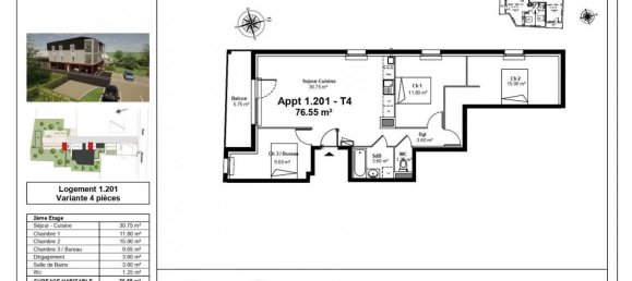 Apartamento de 3 dormitorios en Saint-Jean-de-la-Ruelle, France No. 80596 8