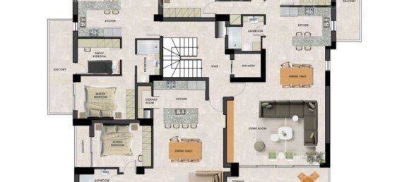 Квартира с 2 спальнями в Ханья, Греция № 372 13