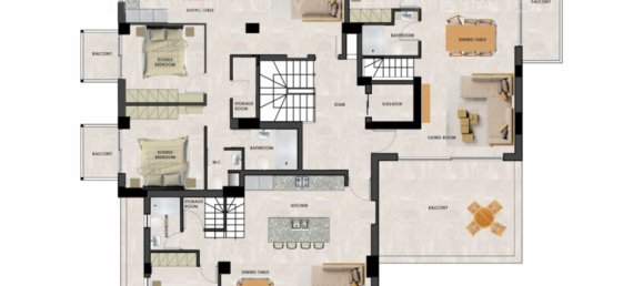 Квартира с 2 спальнями в Ханья, Греция № 372 3