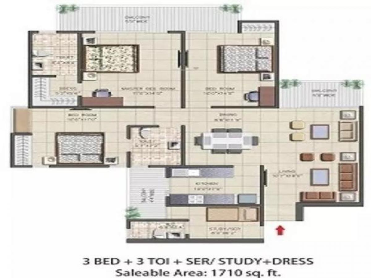 3 bedrooms House in Noida, India No. 67328