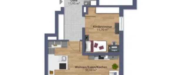 2 غرف نوم شقة في Landshut, Germany رقم 40645 2