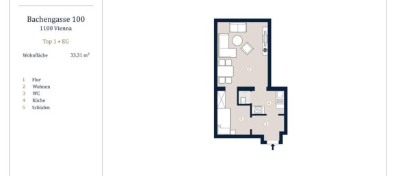 Studio in Favoriten, Austria, Nr. 152210 11