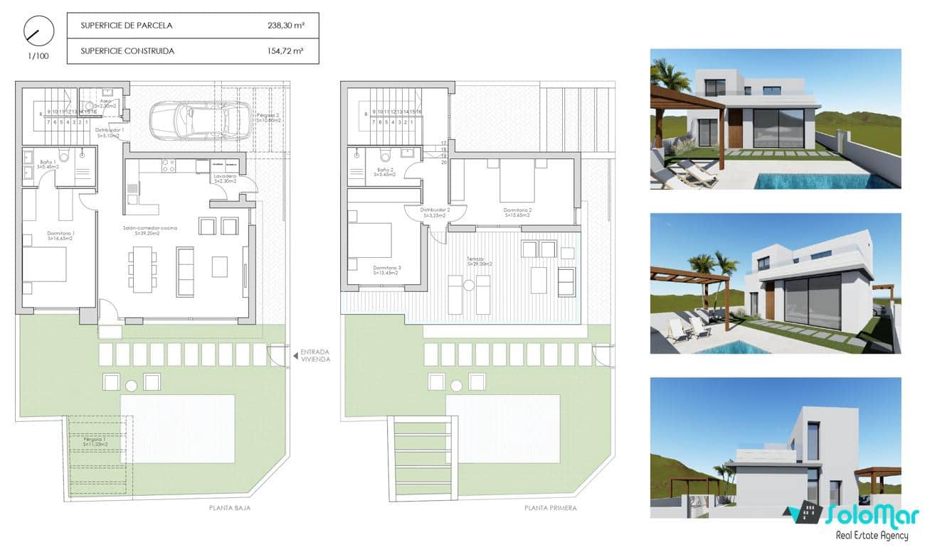 Duplex T3 em Alicante, Spain N.º 182065