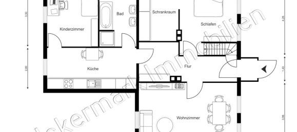 Дом с 1 спальней в Уккермарк, Германия № 36439 27