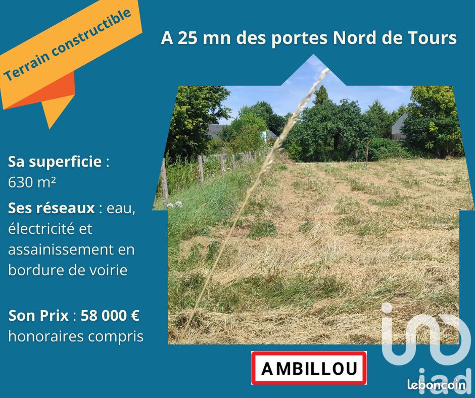 Terrain à Ambillou, France 630m² No. 266156