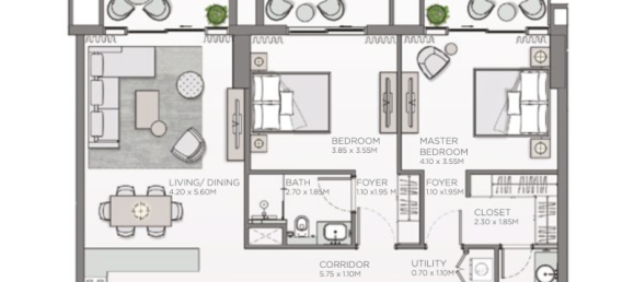 1 Schlafzimmer Wohnung in Al Wasl, UAE, Nr. 121276 10
