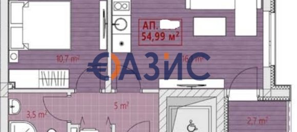 1 bedroom Apartment in Nesebar, Bulgaria No. 622 13