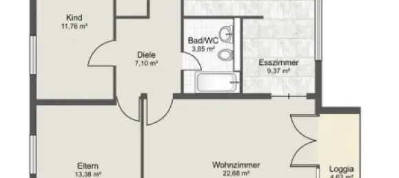 Apartamento T2 em Mannheim, Germany N.º 81364 8