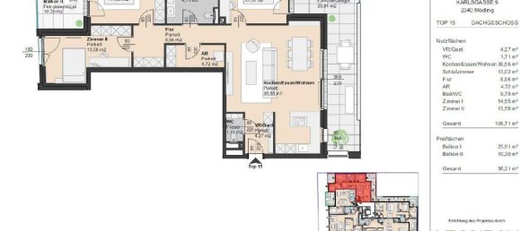 4 rooms Apartment in Modling, Austria No. 39178 17