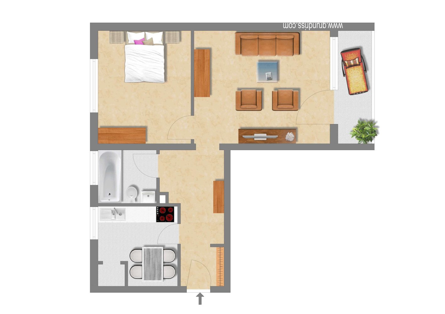 1 chambre Appartement à Markischer, Germany No. 227272