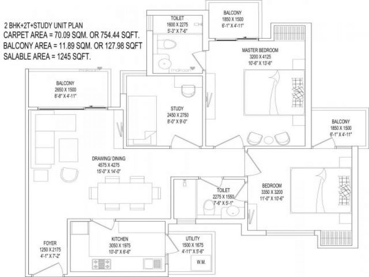 2 bedrooms House in Noida, India No. 67249