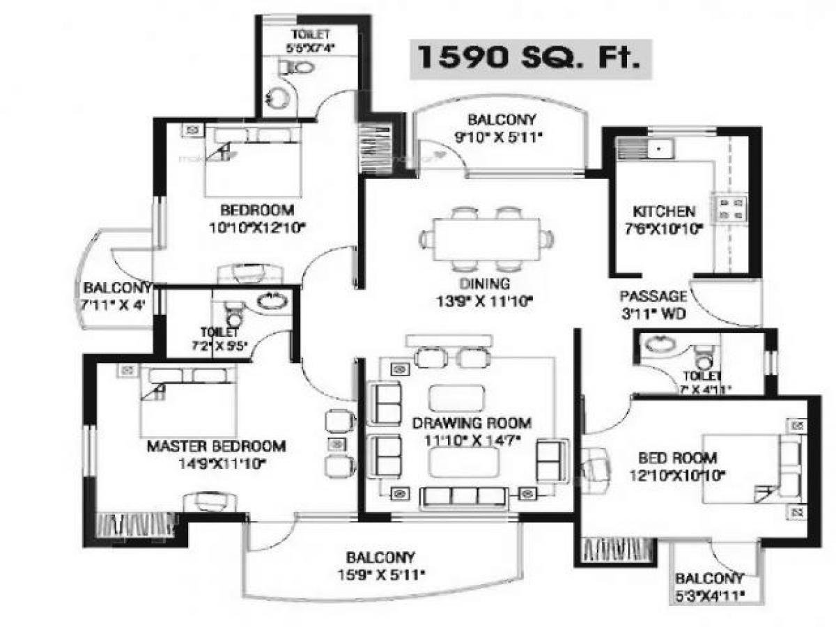 Casa de 3 dormitorios en Faridabad, India No. 5868