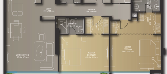 2 غرف نوم شقة في دبي, UAE رقم 97124 20