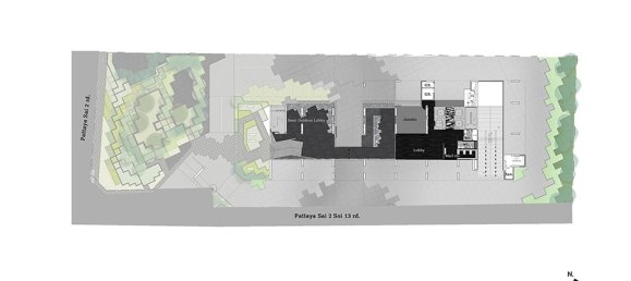 Студия в кондо в Паттайя, Таиланд № 12048 25