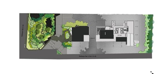 Студия в кондо в Паттайя, Таиланд № 12048 24