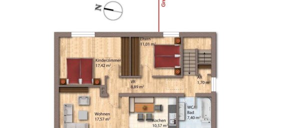 4غرفة منزل في Traun, Austria رقم 239704 39