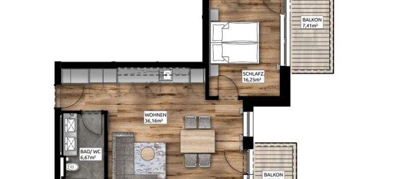 2-Zimmer Wohnung in Ehrwald, Austria, Nr. 186498 2