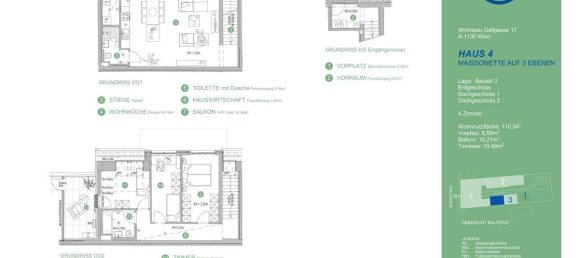 4 rooms Duplex in Hietzing, Austria No. 129613 13