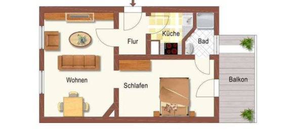 2 chambres Appartement à Frankfurt am Main, Germany No. 45736 2