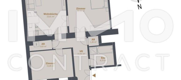 3 rooms Apartment in Wahring, Austria No. 174385 2