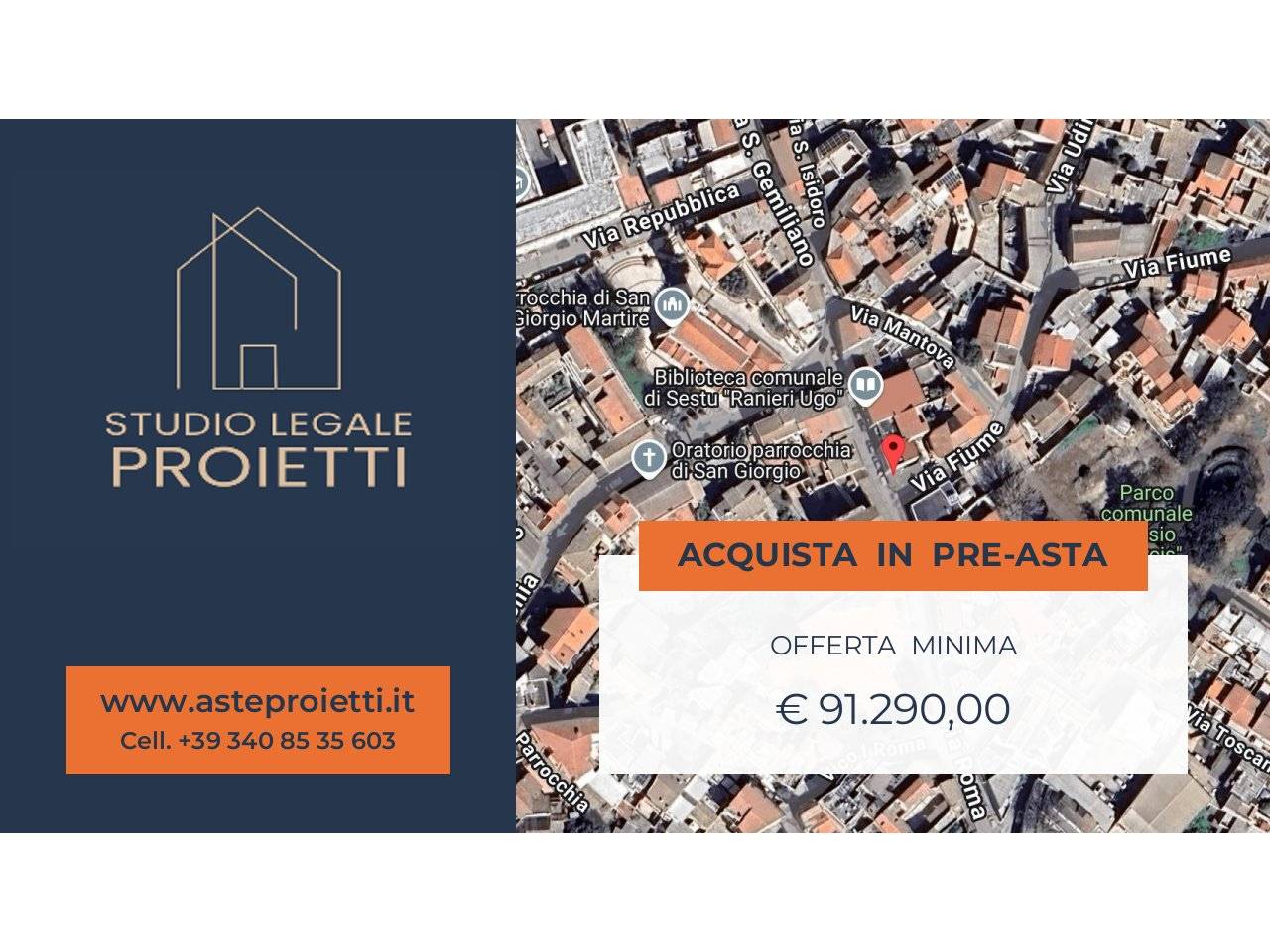 Квартира с 2 спальнями в Сесту, Италия № 296118