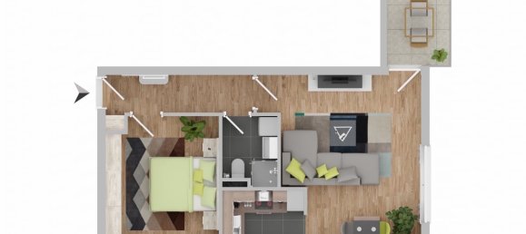 2غرفة شقة في Neu-Ulm, Germany رقم 294352 16