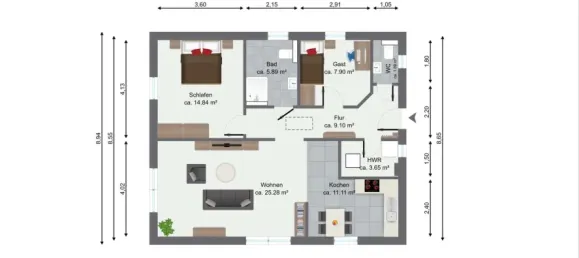 2 bedrooms Bungalow in Demmin, Germany No. 344483 19