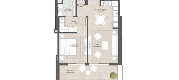 Apartamento de 1 dormitorio en Dubai, UAE No. 97116 11