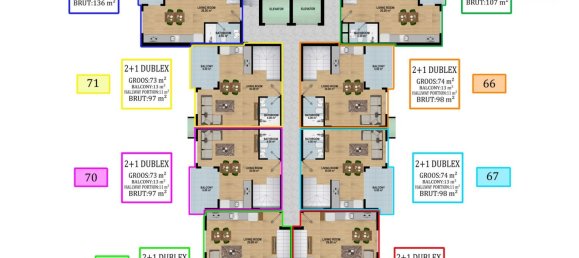 Apartment 1+1 in Avsallar, Turkey No. 31551 20