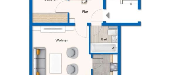 3 rooms Apartment in Stade, Germany No. 153068 2