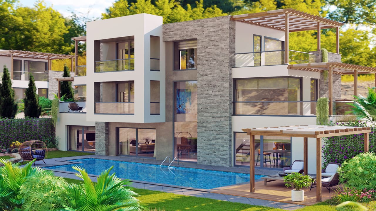 Вилла 6+1 в The House Residence, Миляс, Турция № 38215