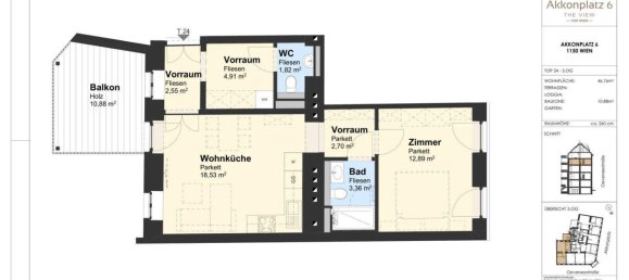 2 rooms Apartment in Rudolfsheim-Funfhaus, Austria No. 248891 10