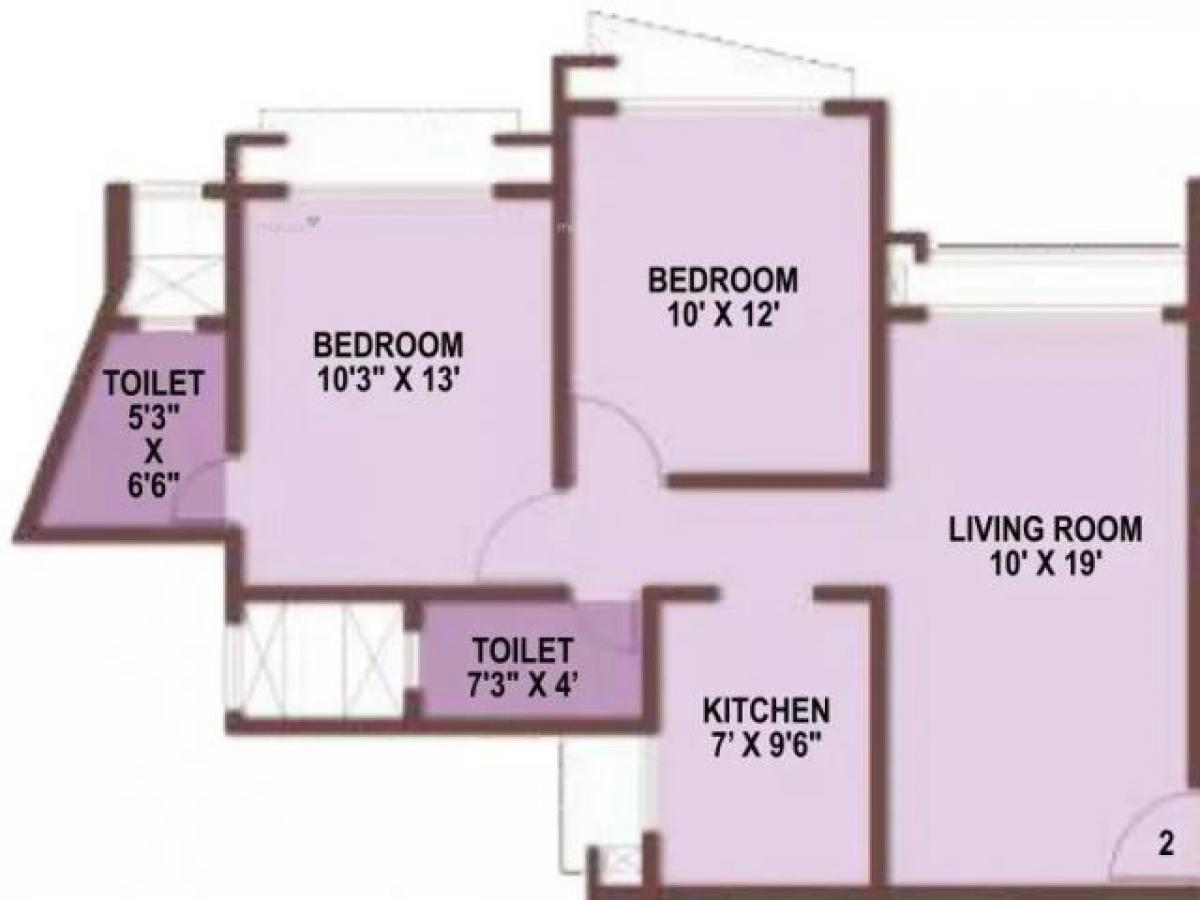 2 bedrooms House in Mumbai, India No. 22267