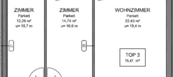 3-salle Appartement à Simmering, Austria No. 240356 4