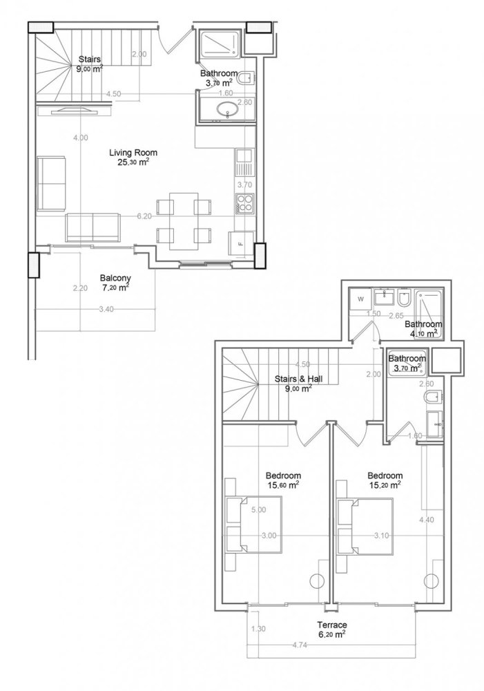 Penthouse 2+1 in Yekta Green Life Gazipasa Residence, Gazipasa, Turkey No. 39555 1