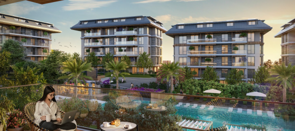 Apartamento 1+1 em Oba, Turkey N.º 12781 19