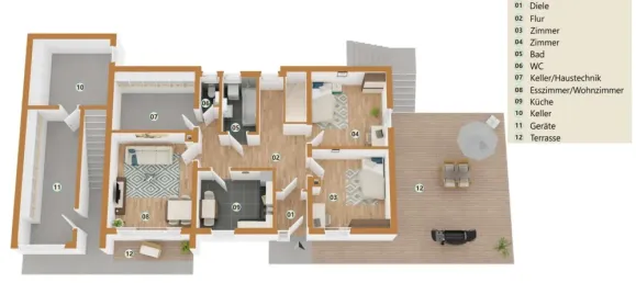 Дом с 5 спальнями в Ортенау, Германия № 14662 21