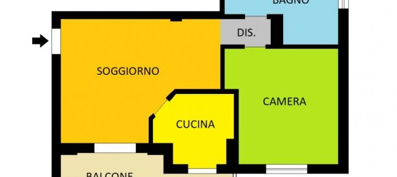 2 rooms Apartment in Piacenza, Italy No. 111655 15