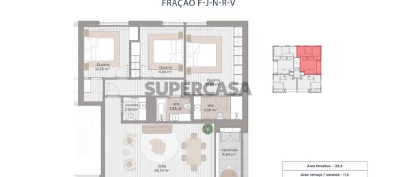 Квартира с 2 спальнями в Порту, Португалия № 155984 15